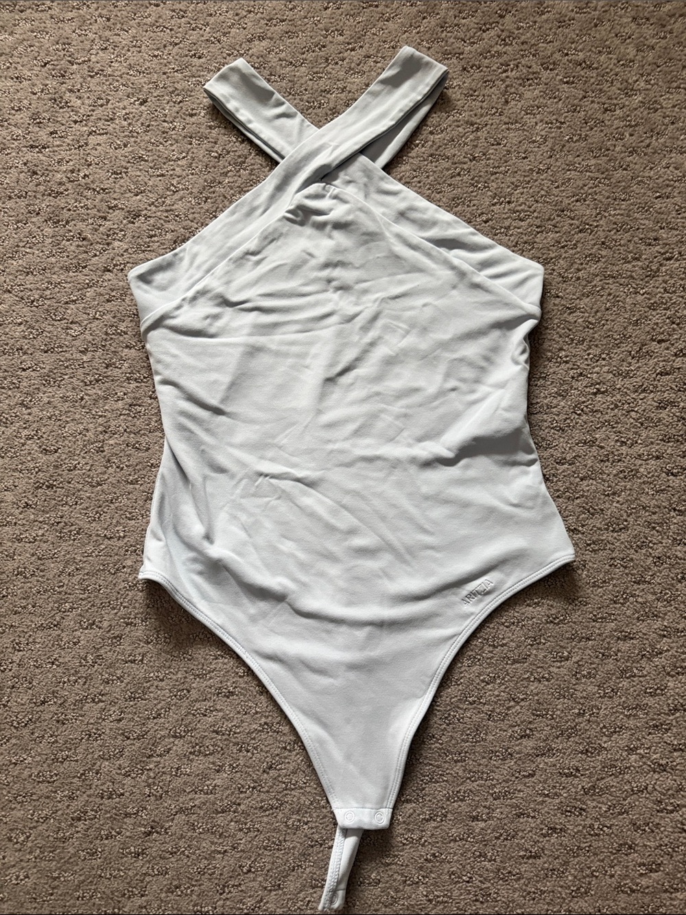 Contour Crossover Strap Baby Blue Bodysuit